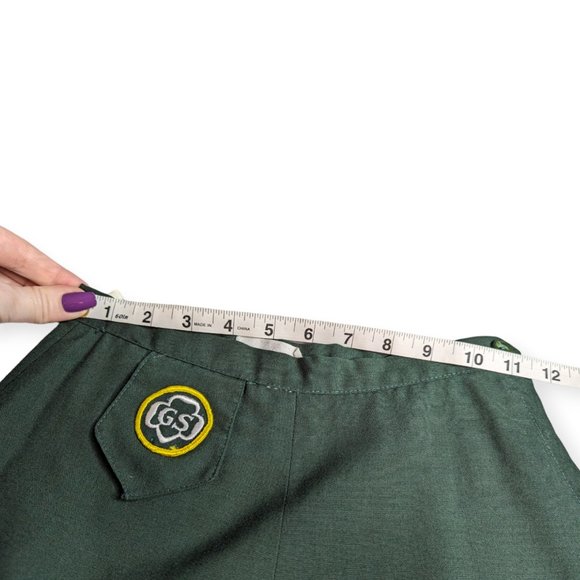 Vintage Cadette Girl Scout Dark Green Skirt - Picture 8 of 10